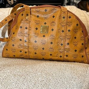 Vintage MCM Visetos Shoulder Bag – Cognac Monogram w/COA